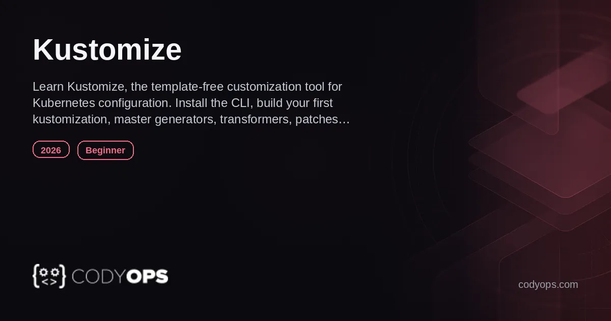 Nuevo curso Kustomize: Automatización de Deployment para principiantes 2026 Image